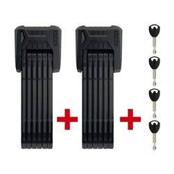 Abus Bordo 6500 Granit X-Plus 85cm Folding lock with key Black Twin Set