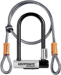 Kryptonite Kryptolok Mini 7 with 4' Flex Cable