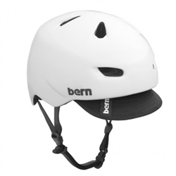 Bern Brentwood Gloss White (with or without visor)